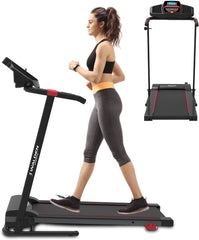 Electric Treadmill Folding Treadmill 10 12Km/H 1-2.5PS 12 Preset Programmes LCD Screen 1-10 12Km/H Model 2023