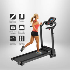 Treadmill Running Machine Electric Motorized Jogging Home Fitness Folding Gym UK