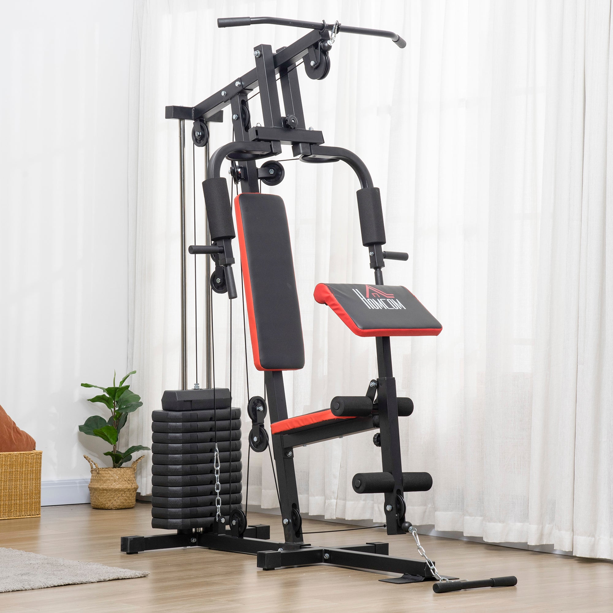 Multi Home Gym Machine with 66Kg Weight Stack for Workout Strength Training