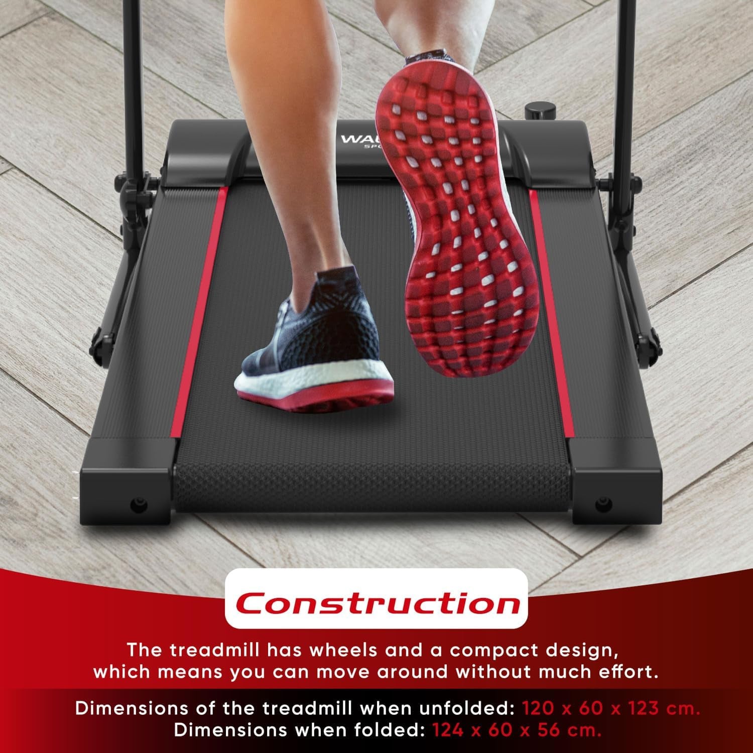 Electric Treadmill Folding Treadmill 10 12Km/H 1-2.5PS 12 Preset Programmes LCD Screen 1-10 12Km/H Model 2023