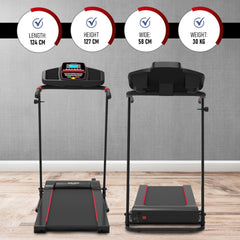 Electric Treadmill Folding Treadmill 10 12Km/H 1-2.5PS 12 Preset Programmes LCD Screen 1-10 12Km/H Model 2023