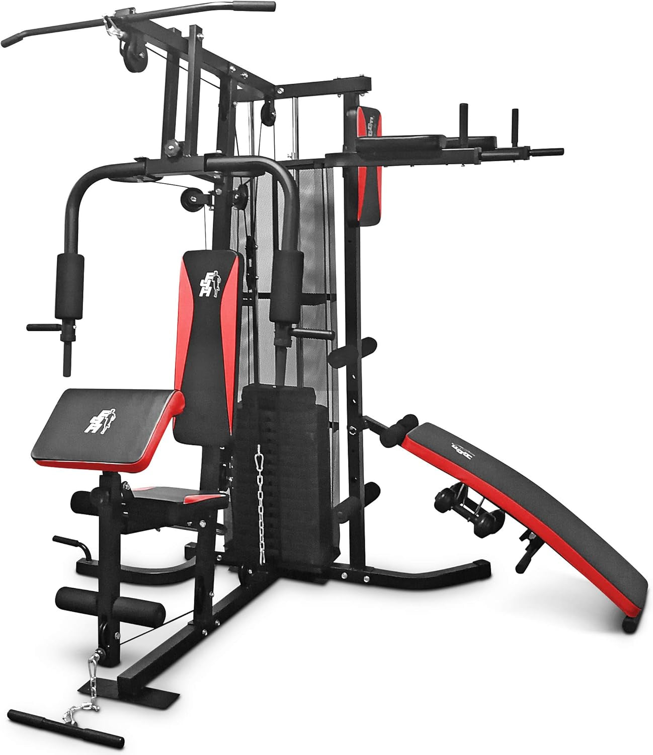 Fit4Home Multi Gym Workout Station | Home Fitness Body Exercise Machine | Total-Body Workout | Multifunctional Workout Station | TF-7005A, (81.64 KG)