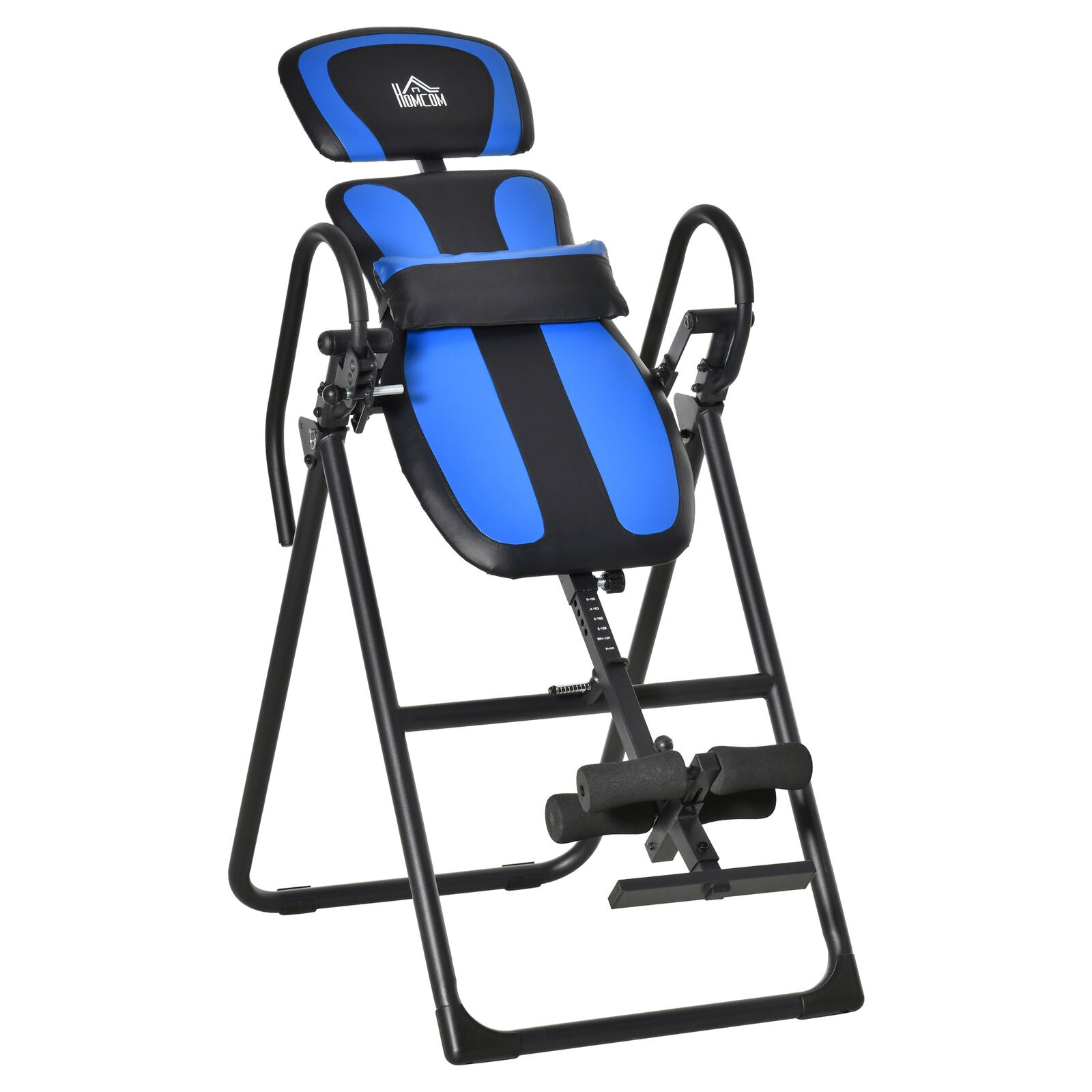 Foldable Gravity Inversion Table, Fitness Bench W/ Soft Ankle Cushions for Home