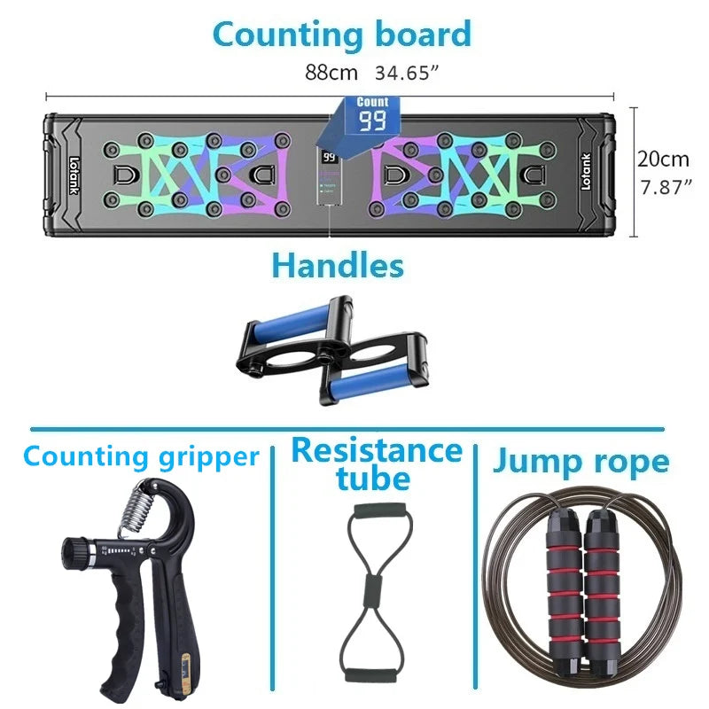 Counting Folding Push up Board Multifunctional Exercise Table Abdominal Muscle Enhancement Gym Sports Portable Fitness Equipment